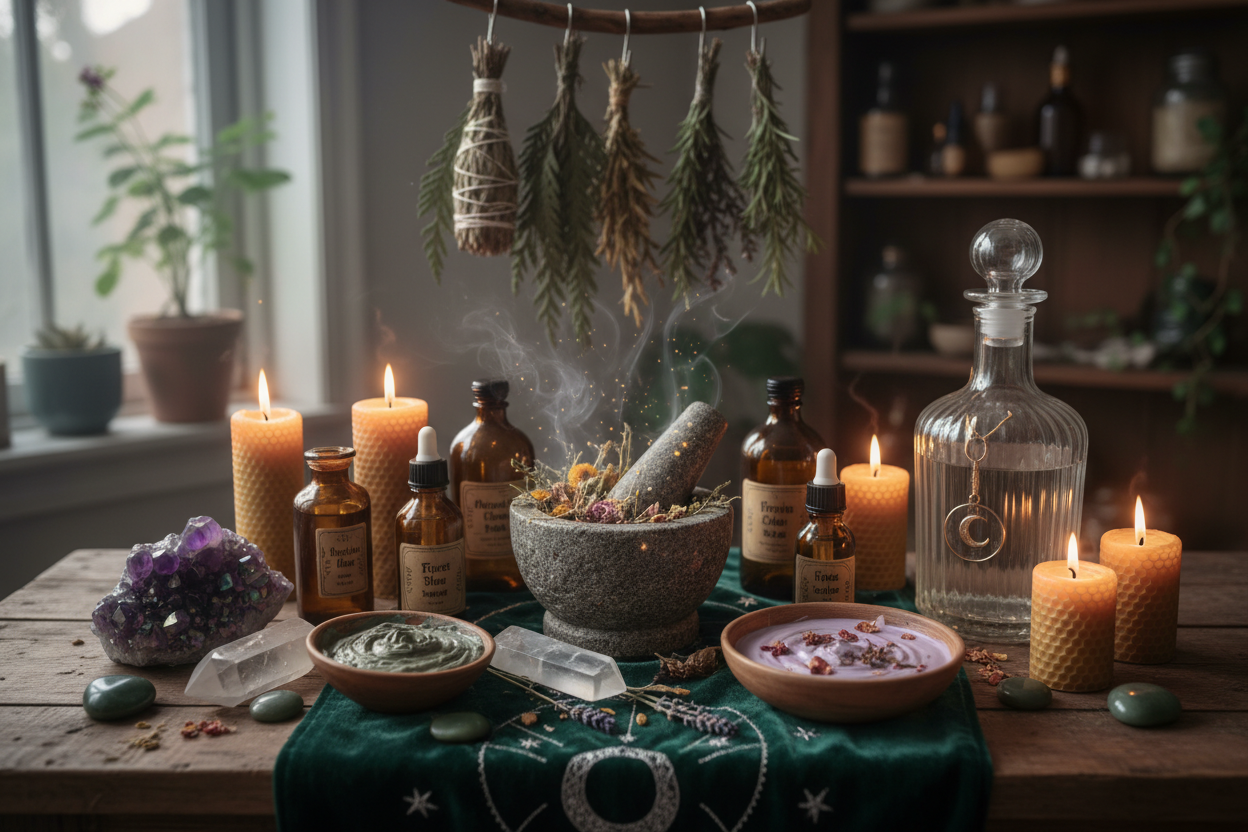 skincare natural witchy vibe